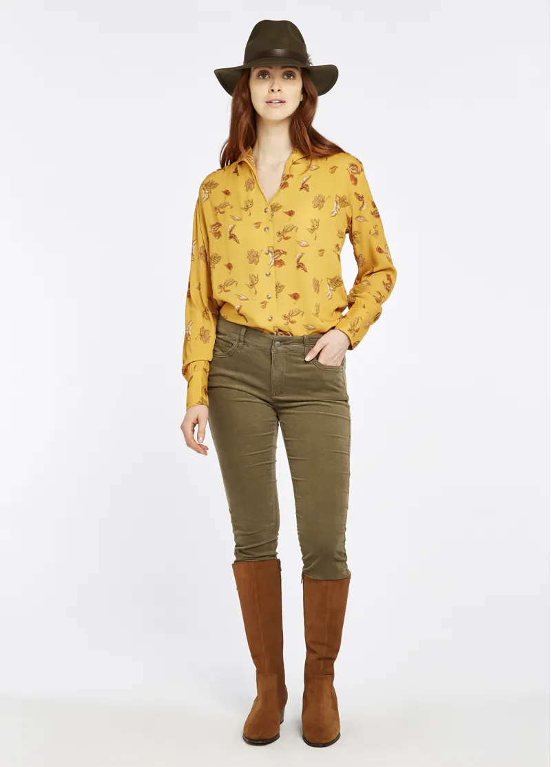 Dubarry Honeysuckle Cord Trouser - Dusky Green-1